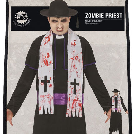 Zombie Priester Halloween Kostuum Heren L