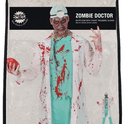 Dokter Zombie Halloween Kostuum Heren