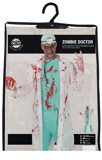 Dokter Zombie Halloween Kostuum Heren