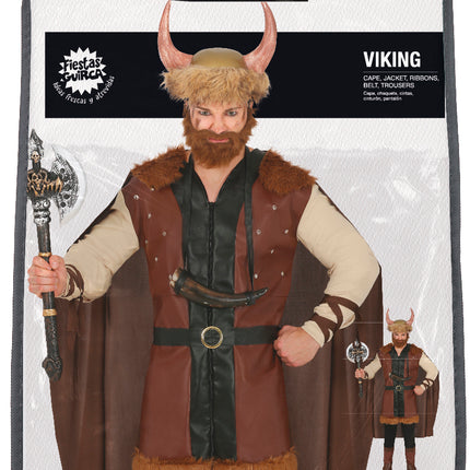 Viking Kostuum Bruin Heren