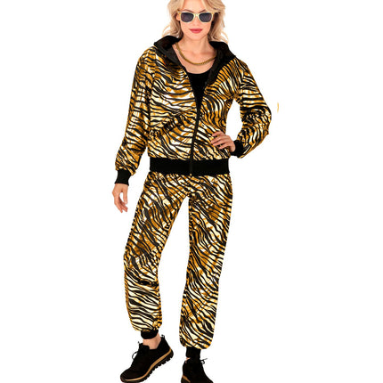 Zebra Trainingspak Fout Goud