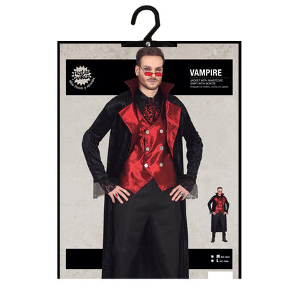 Vampier Halloween Kostuum Heren Rood