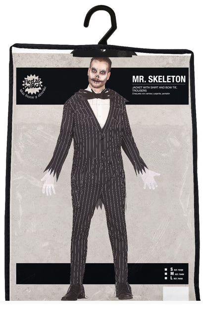 MR Skeleton Halloween Kostuum Heren