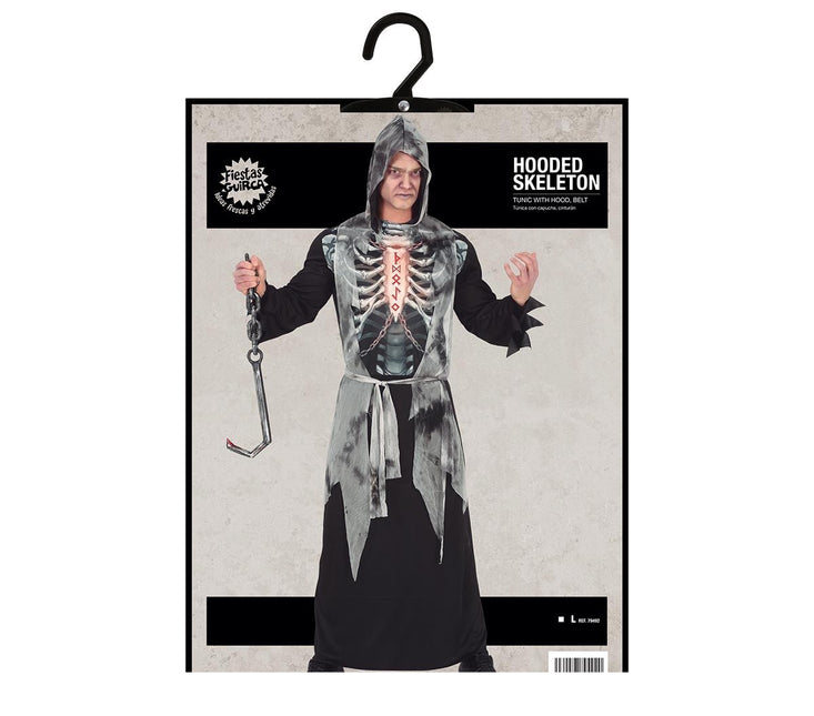 Skelet Halloween Kostuum Heren L