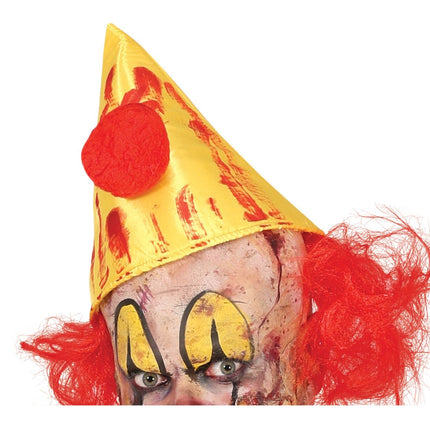 Killer Clown Halloween Kostuum Heren Geel