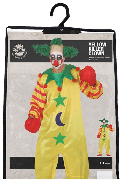 Clown Halloween Kostuum Heren Geel L