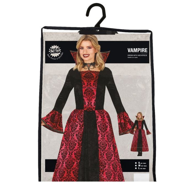 Vampieren Halloween jurk dames rood