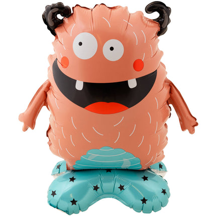 Staande Folie Ballon Monsters 40cm 4st Leeg