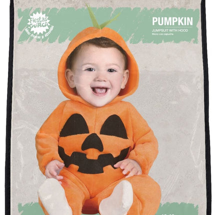 Pompoen Halloween Kostuum Baby Zwart Oranje