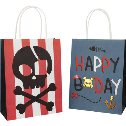 Geschenktasjes - Pirate Party - 20 x 27 cm - 6 stuks