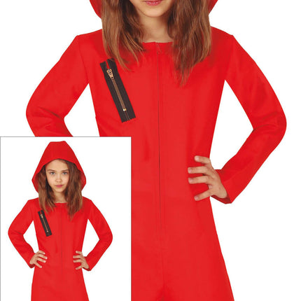 La Casa de Papel Jumpsuit Rood