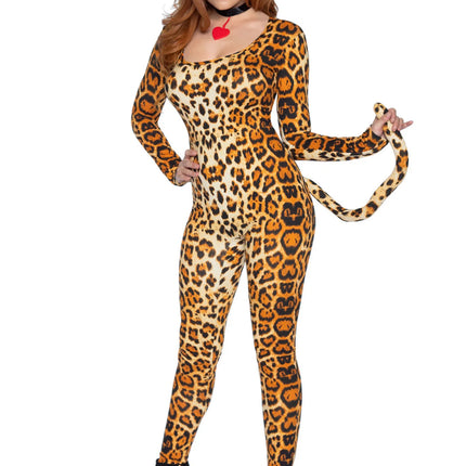 Poema Catsuit Oranje Dames Leg Avenue