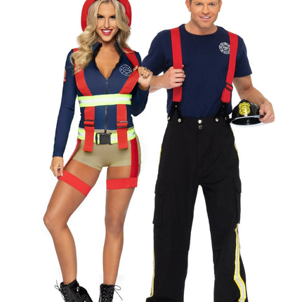 Brandweer Pak Dames Bodysuit Leg Avenue