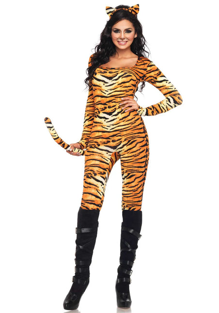 Tijger Catsuit Dames Leg Avenue