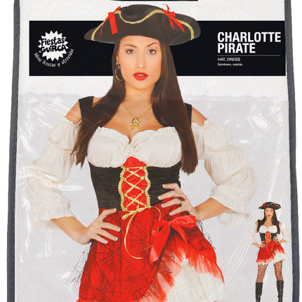 Piratenpak Dames Rood