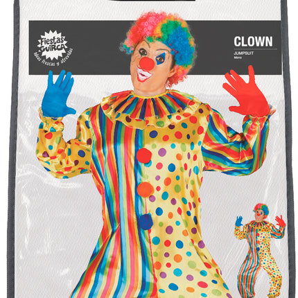 Clownspak Gekleurd Heren