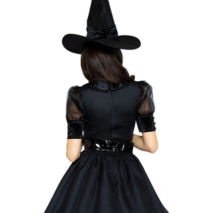 Halloween Jurk Zwart Dames Leg Avenue