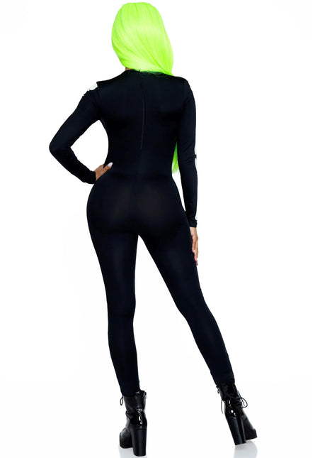 Halloween Catsuit Dames Glow In The Dark Leg Avenue