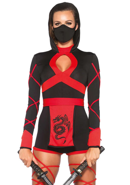 Ninja Pak Dames Bodysuit Leg Avenue