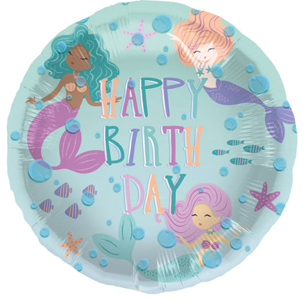 Folieballon - Mermaid Magic - 45 cm