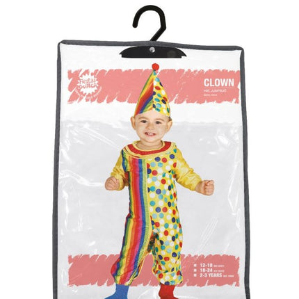 Clown Kostuum Baby Gekleurd