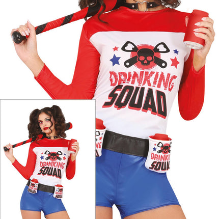 Harley Quinn Kostuum Drinking Squad Dames