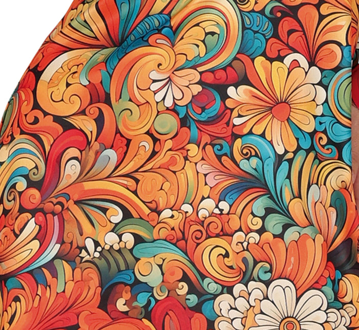 70's Jurk Dames Flower