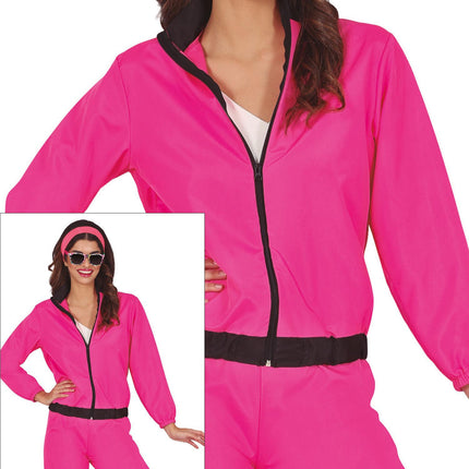 Pink neon tracksuit