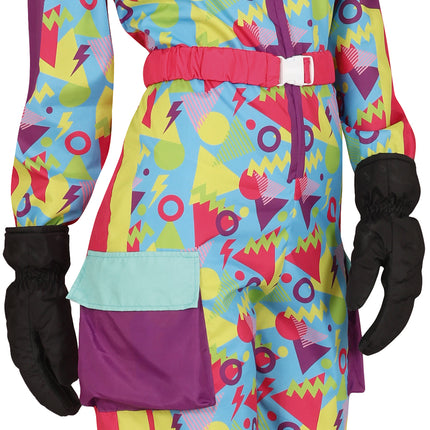 Neon 80S Skipak Blauw Geel Dames