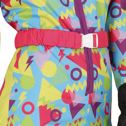 Neon 80S Skipak Blauw Geel Dames