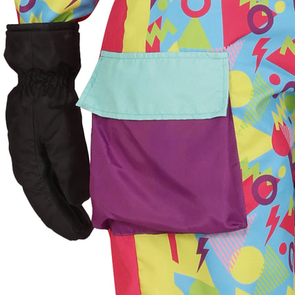 Neon 80S Skipak Blauw Geel Dames