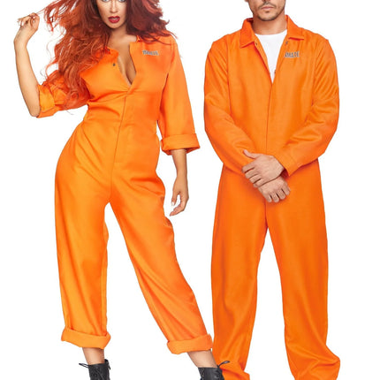 Boef Jumpsuit Oranje Dames Leg Avenue