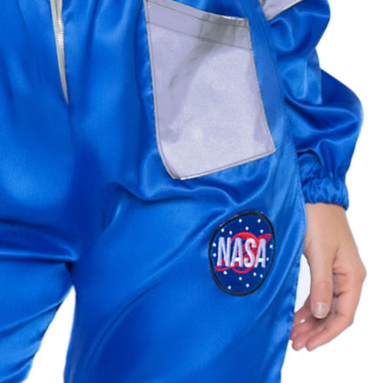 Astronaut Jumpsuit Blauw Dames Leg Avenue