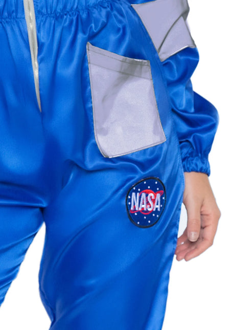 Astronaut Jumpsuit Blauw Dames Leg Avenue