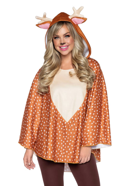 Hert Poncho Dames Leg Avenue