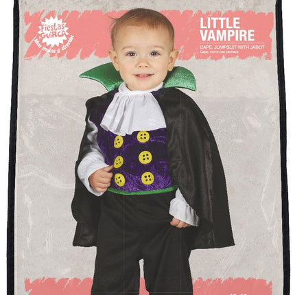 Vampier Halloween Kostuum Baby Zwart