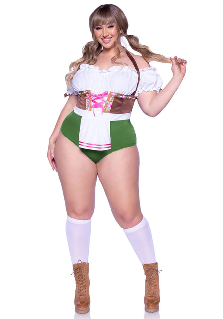 Oktoberfest Dirndl Kostuum Dames Plus Size Leg Avenue