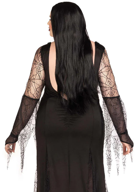 Morticia Jurk Dames Plus Size Leg Avenue