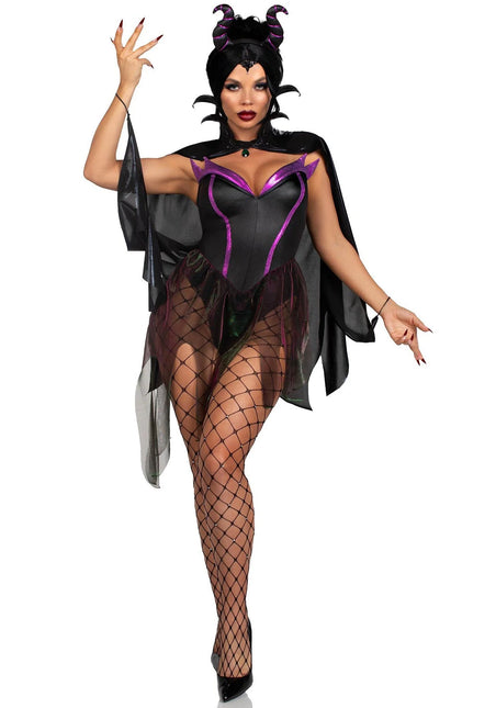 Halloween Kostuum Dames Bodysuit Evil Enchantress Leg Avenue