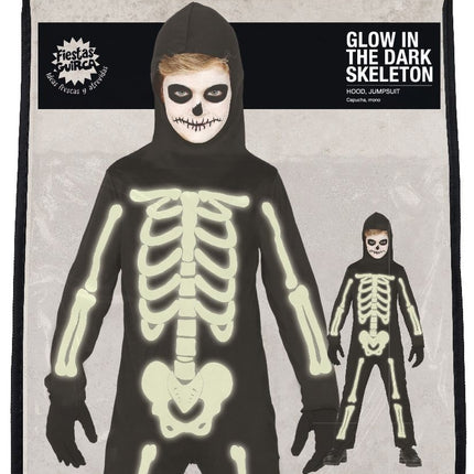 Halloween Kostuum Skelet Glow In The Dark Kind