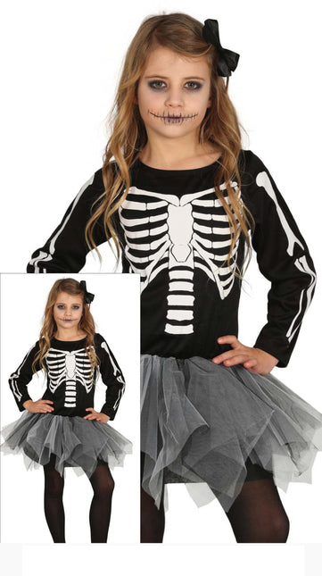 Skelet Halloween Kostuum Meisje tutu