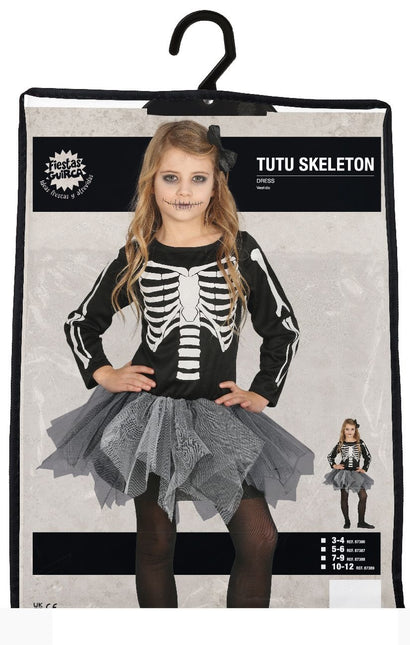 Skelet Halloween Kostuum Meisje tutu