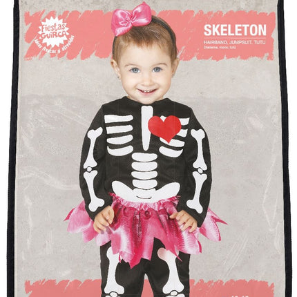 Skelet Halloween Kostuum Baby Tutu