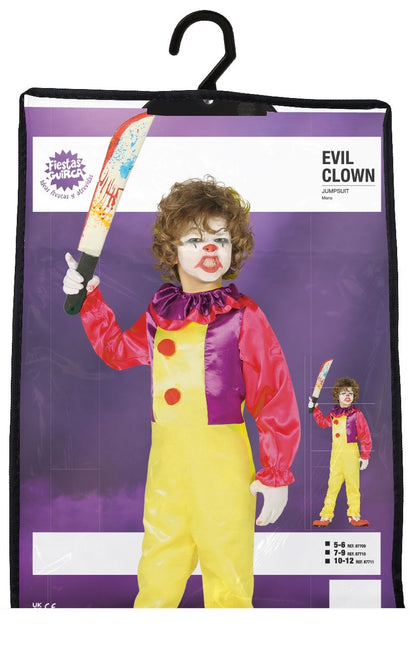 Halloween Clown It Kostuum Kind