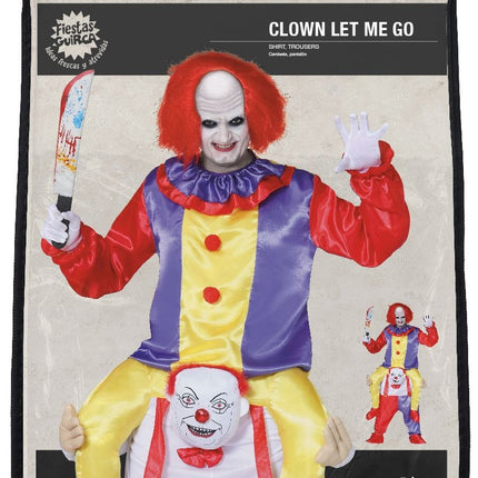 Killer Clown Carry me kostuum Heren