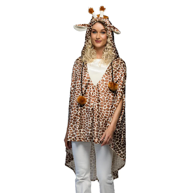 Poncho Giraffe One Size