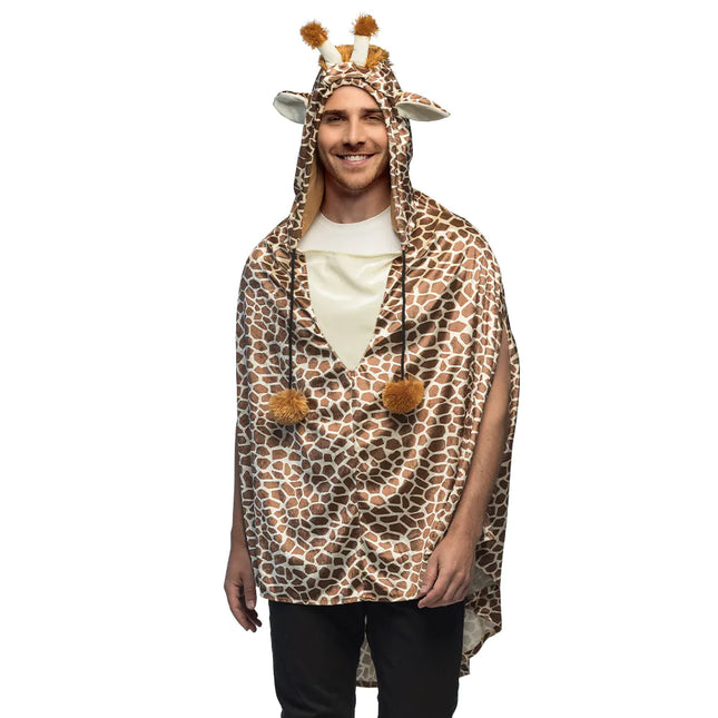 Poncho Giraffe One Size