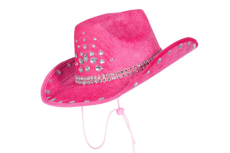 Cowboyhoed met strass steentjes