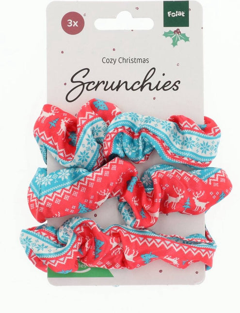 Kerst Scrunchies 3st