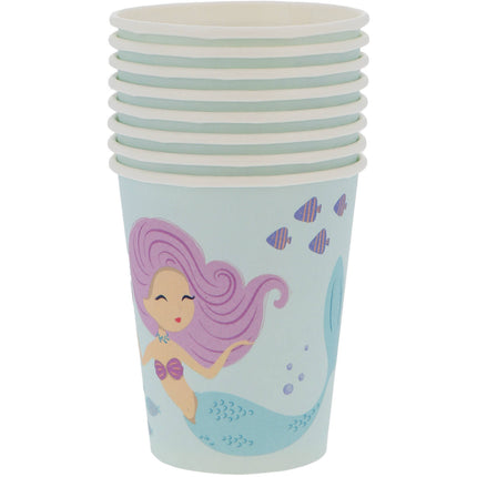 Bekers - Mermaid Magic - 250 ml - 8 stuks